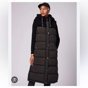 Bernardo Breckenridge Long Black Puffer Vest
